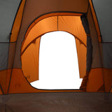 Family Tent Dome 6-Person Grey and Orange Waterproof 4009463
