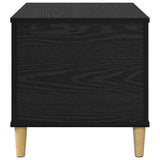 Bedside Cabinet Black Oak 60 x 44.5 x 45 cm Engineered Wood 881170