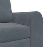 Folding Sofa Bed Dark Grey 98 x 71 x 83 cm Velvet 42030504
