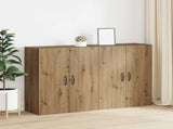 Wall-Mounted Cabinet 2 pcs Artisan Oak 69.5 x 34 x 90 cm 3394552