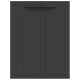 Outdoor Storage Cabinet Black 65x37x85 cm PP 364204