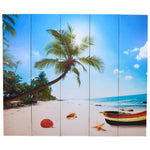 ZNTS Folding Room Divider 200x170 cm Beach 240478