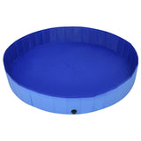 Foldable Dog Swimming Pool Blue 200x30 cm PVC 92602