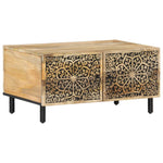 ZNTS Coffee Table 80x50x40 cm Solid Wood Mango 358217