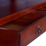 ZNTS Coffee Table Classical Brown 90x50x40 cm Solid Mahogany Wood 288871