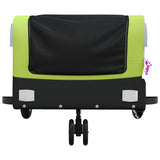 Bike Trailer Black and Green 30 kg Iron 94060