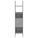 Book Cabinet Concrete Grey 40x35x180 cm Engineered Wood 803420
