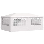 Professional Party Tent with Side Walls 4x6 m White 90 g/m 48527