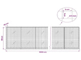 Gabion with 5 mm Wire and 5x5 cm Mesh 1050x20x100 cm 3464079
