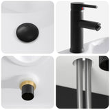 Wall-mounted Sink Vanity Black 39 x 41 x 62.5 cm 890573