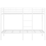 Bunk Bed without Mattress White 107x203 cm Steel 42000332
