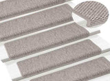 Stair Mat Set of 15 Silver 326883