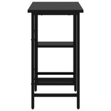 Computer Desk Black 80x40x72 cm MDF and Metal 20554