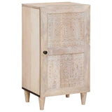 Sideboard Bleached White 40 x 33 x 75 cm Solid Mango Wood 4018140