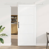 Sliding Door ORKDAL White 93 x 211 cm Solid Pine Wood 3333769