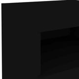 Bedside Cabinet Black Engineered wood 50x40x45 cm Bedside Cabinet 836765