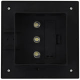 Outdoor Solar Lamps 6 pcs LED Square 12 cm Black 44468