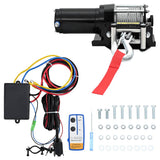 Electric Winch 1360 KG Plate Roller Fairlead Wireless Remote Control 210231
