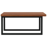 Basin Shelf Wall Mounted Steel and Solid Wood Oak 3302485
