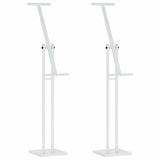Trade Show Displays 2 pcs White 26.5 x 26.5 x 150 cm Steel 3407638