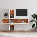 TV Cabinets 5 pcs White Solid Wood Pine 3100205