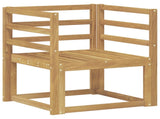 Outdoor Sofa Set Solid Acacia Wood White 3438958