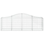 Arched Gabion Baskets 13 pcs 200x30x60/80 cm Galvanised Iron 3145399