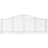 Arched Gabion Baskets 13 pcs 200x30x60/80 cm Galvanised Iron 3145399