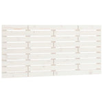 ZNTS Wall Headboard White 146x3x63 cm Solid Wood Pine 824734