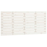 ZNTS Wall Headboard White 146x3x63 cm Solid Wood Pine 824734