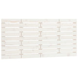 Wall Headboard White 126x3x63 cm Solid Wood Pine 824729