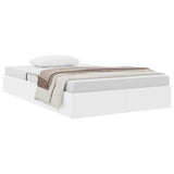 Storage Bed with Mattress Pure White 120 x 190 cm Faux leather 3369938