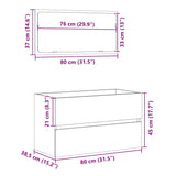 Bathroom Cabinet with Mirror Concrete Grey Engineered Wood 856376