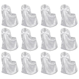 Chair Cover for Wedding Banquet 12 pcs White 279094