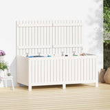 Garden Storage Box White 147x68x64 cm Solid Wood Pine 823851