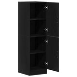 Kitchen Cabinet Black 38x41.5x131.5 cm Engineered Wood 860113