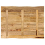 Table Top Live Edge 90x60x3.8 cm Solid Wood Rough Mango 370693
