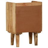 ZNTS Bedside Cabinet Solid Mango Wood 40x30x59.5 cm 246788