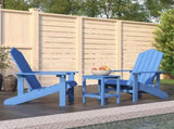 Garden Chair Aqua blue HDPE , steel 3095707