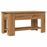 Coffee Table Artisan Oak 101x49x52 cm Engineered Wood 856927
