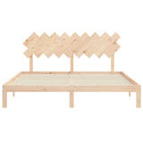 Bed Frame without Mattress Super King Size Solid Wood Pine 3193741