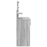 Dressing Table with LED Grey Sonoma 100x40x130 cm 848204