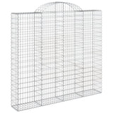 Arched Gabion Baskets 7 pcs 200x50x180/200 cm Galvanised Iron 3146409