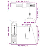 Outdoor Playset Impregnated Wood Pine 3279234