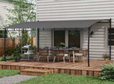 3 x 4m Metal Frame Pergola - Grey T3398P318605