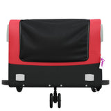 Bike Trailer Black and Red 45 kg Iron 94062