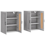 Wall Mounted Cabinets 2 pcs Grey Sonoma Engineered Wood 3198031