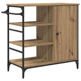 Kitchen Trolley Artisan Oak 87.5 x 39 x 84.5 cm Engineered Wood 871664