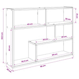 Wall Shelf Wall-Mounted Black Oak 95 x 20 x 69.5 cm 8012141