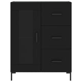 Highboard Black 69.5x34x180 cm Engineered Wood 3189510